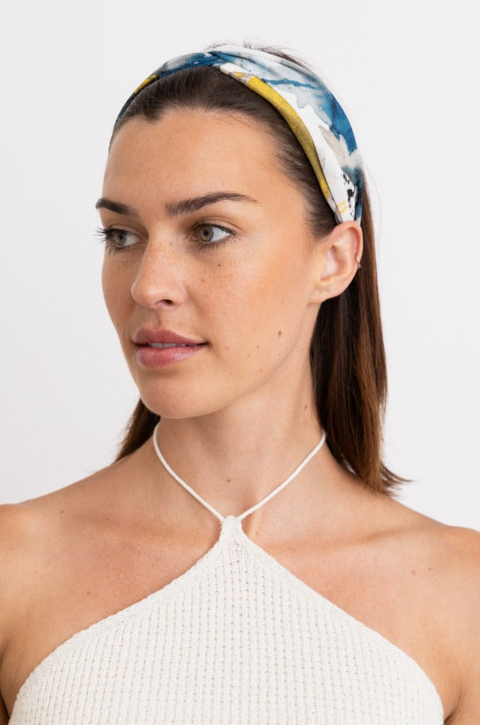 Cosmic Marbled Tie Dye Chiffon Headband - NeoKira Unlimited