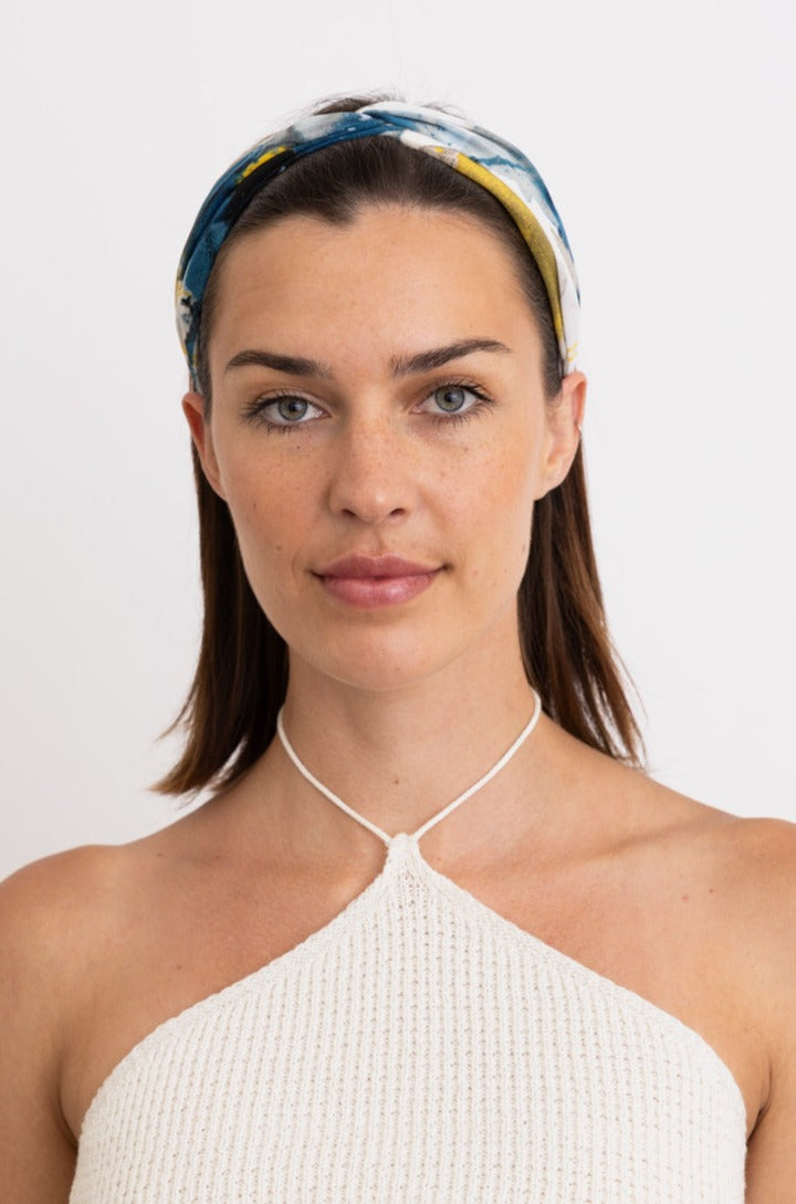 Cosmic Marbled Tie Dye Chiffon Headband Headbands Leto Collection   