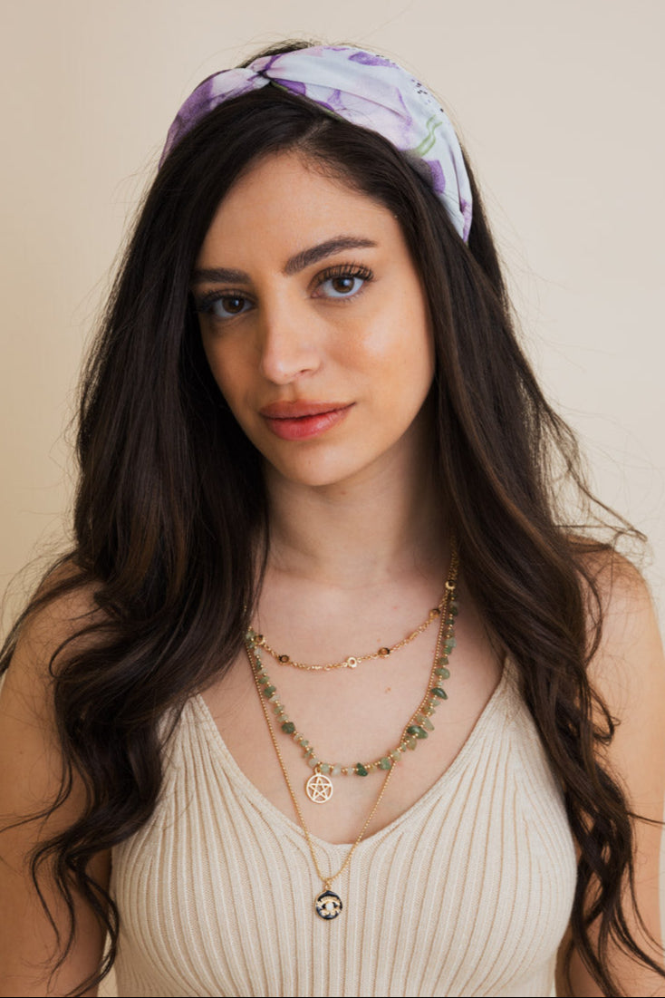 Marbled Tie Dye Chiffon Headband - NeoKira Unlimited