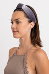 Pleated Shimmery Metallic Ombre Knotted Headband ✨ Headbands Leto Collection   