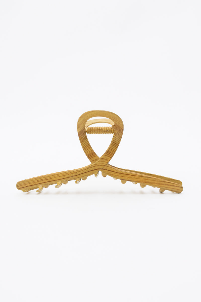 Twisted Fun Hair Claw Clip – Wood Grain Charm 🌸 - NeoKira Unlimited