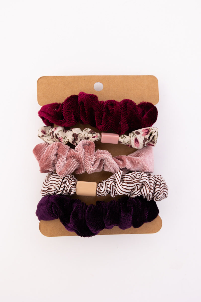 Autumn Floral Hair Ponytail Scrunchies – Assorted Designs - NeoKira Unlimited