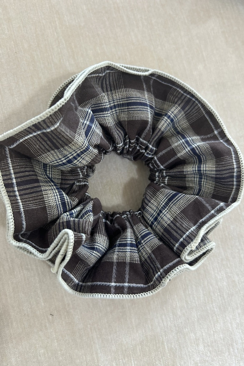 Vintage Stripe Double-Layer Scrunchie – Extra-Large Hair Tie for Women - NeoKira Unlimited