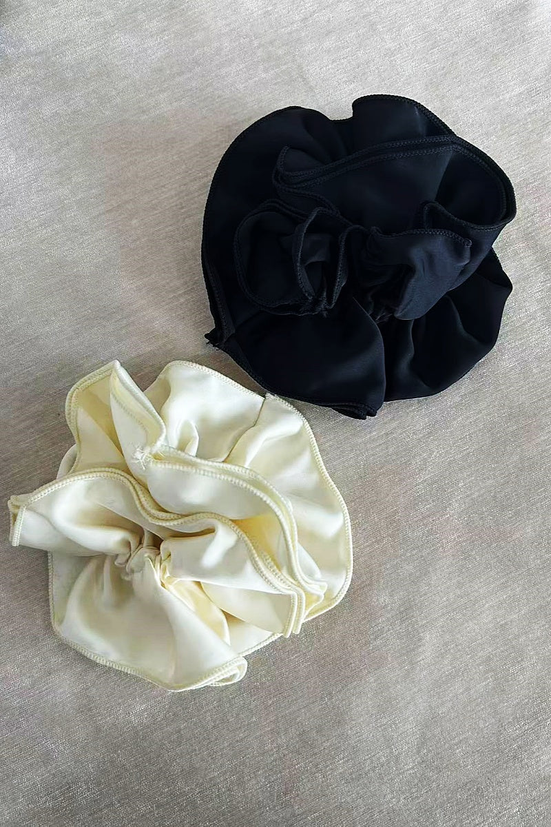 Parisian Satin Scrunchies – Retro Hair Ties with Luxe Feel - NeoKira Unlimited