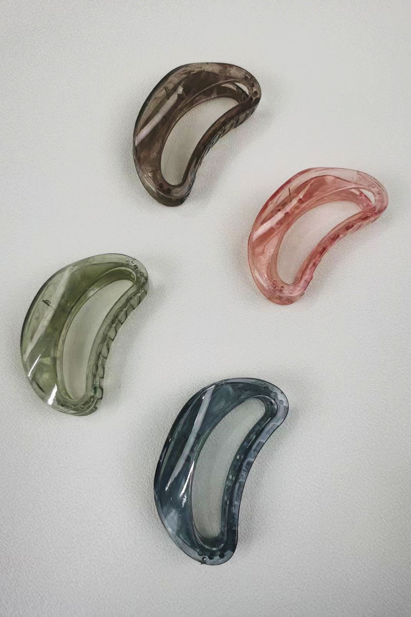 Crescent Moon Hair Clip – Minimalist Curve Design - NeoKira Unlimited