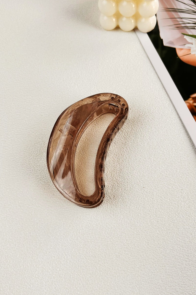 Crescent Moon Hair Clip – Minimalist Curve Design - NeoKira Unlimited