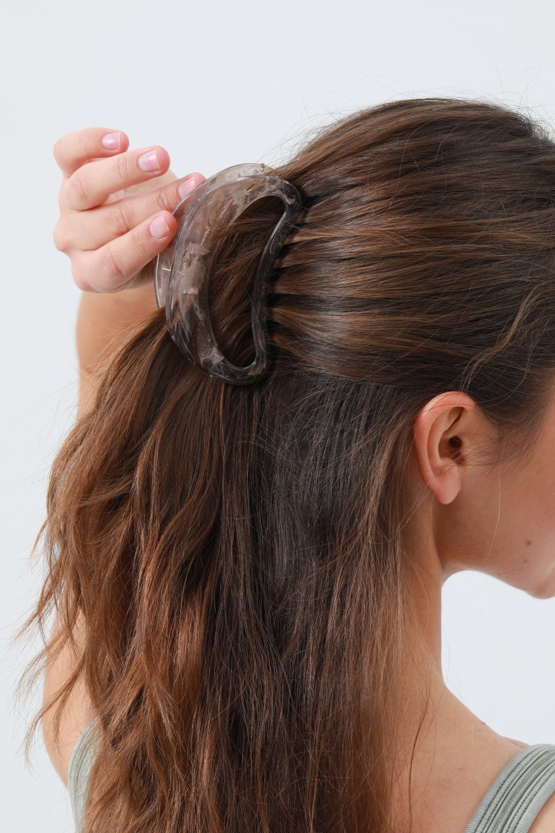 Crescent Moon Hair Clip – Minimalist Curve Design - NeoKira Unlimited