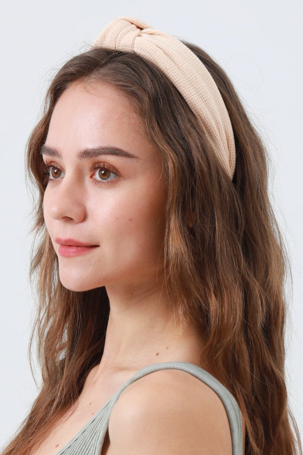 Waffle Texture Knit Headband – Cozy & Chic Hair Wrap - NeoKira Unlimited