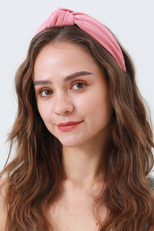 Waffle Texture Knit Headband – Cozy & Chic Hair Wrap - NeoKira Unlimited
