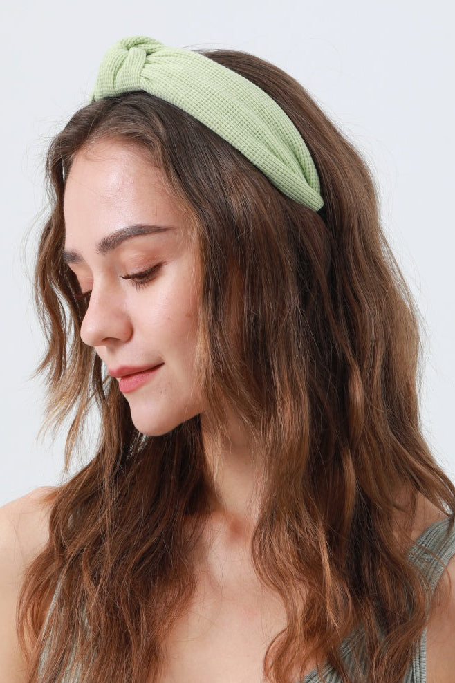 Waffle Texture Knit Headband – Cozy & Chic Hair Wrap - NeoKira Unlimited