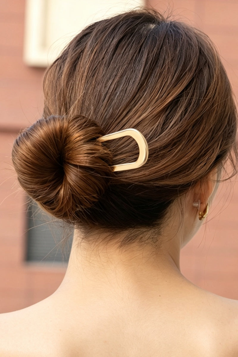 Women Minimalist Metal U Shaped Hair Pin For Bun Updo - NeoKira Unlimited
