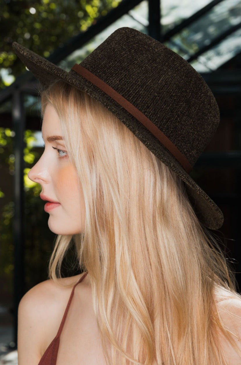 Velvet Peak Corduroy Fedora Hat Hats Leto Collection Olive  