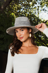 Wanderlust Wide Brim Pinched Front Hat Hats Leto Collection One Size Gray 