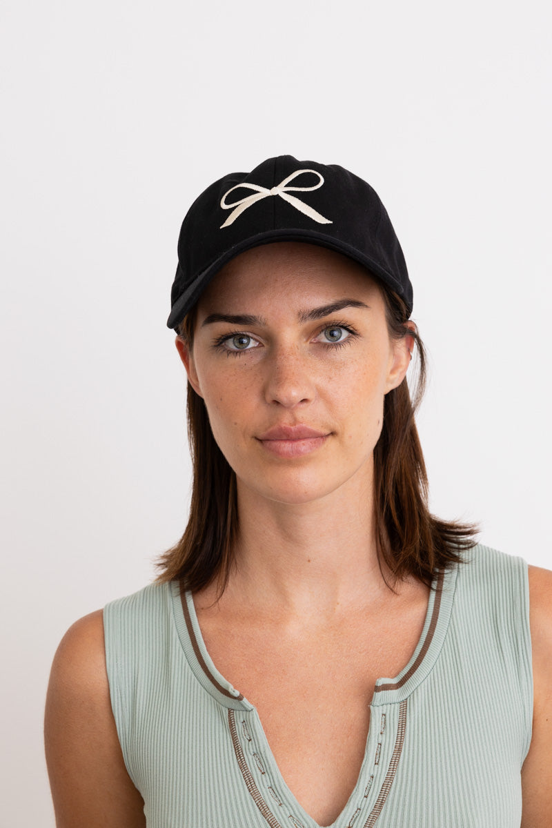 Bow Ribbon Embroidered Baseball Cap - NeoKira Unlimited