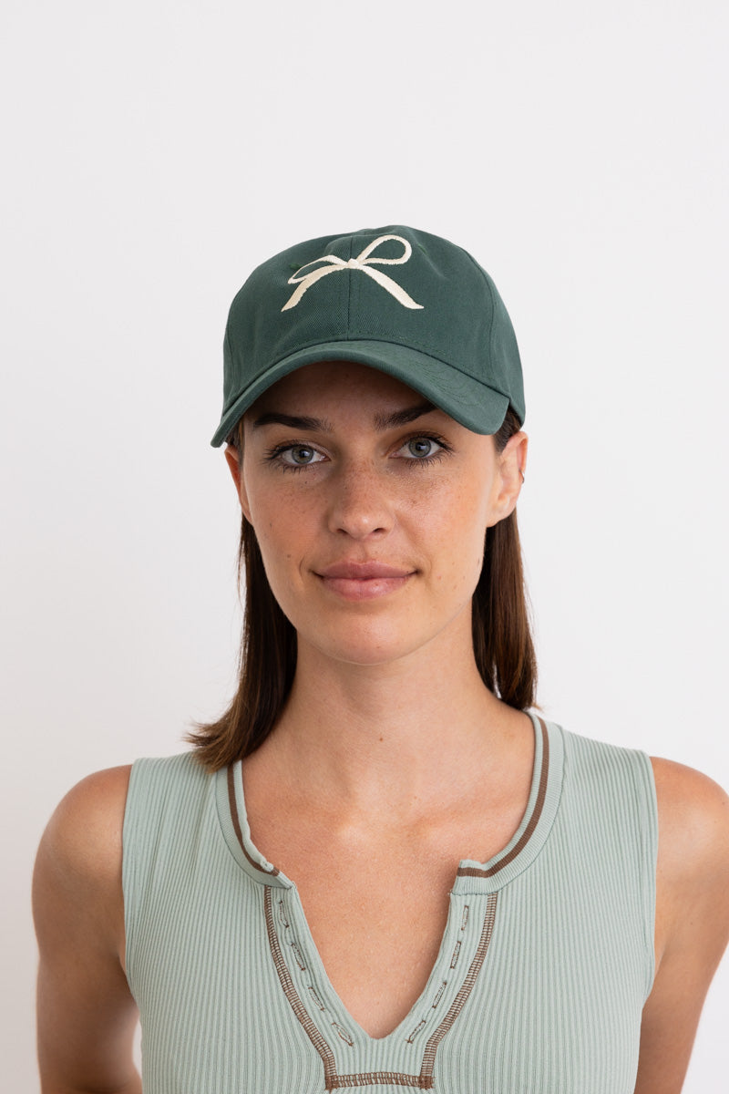 Bow Ribbon Embroidered Baseball Cap - NeoKira Unlimited