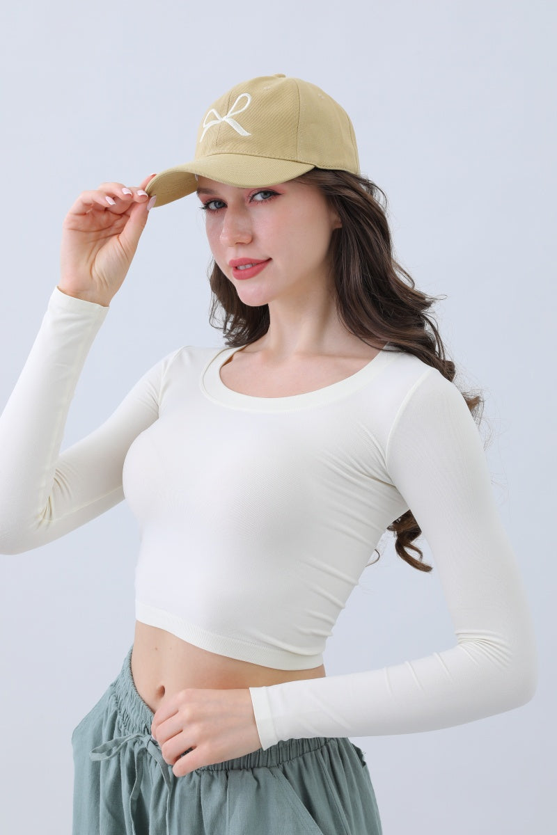 Embroidered Bow Ribbon Baseball Cap – Stylish & Chic - NeoKira Unlimited