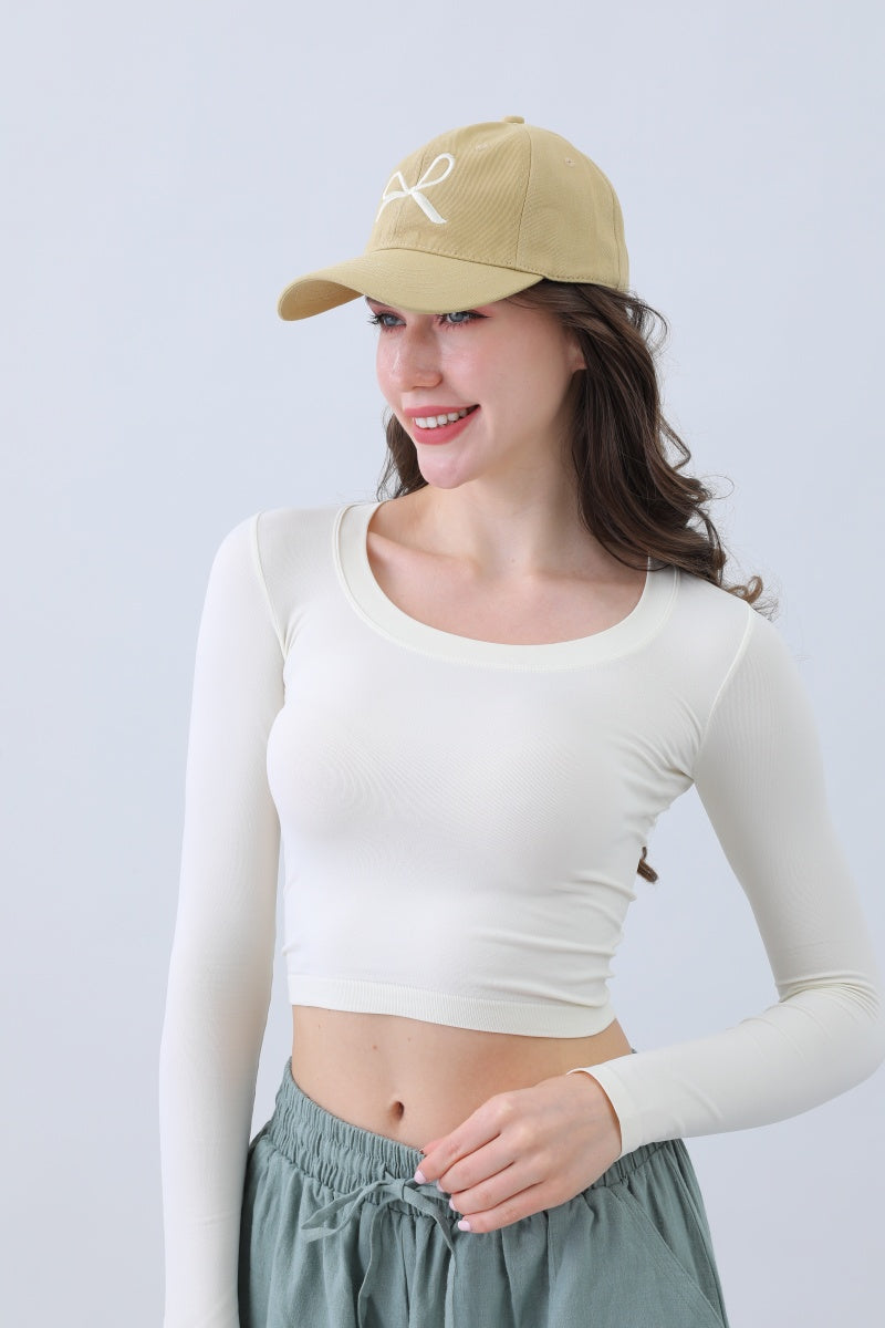 Embroidered Bow Ribbon Baseball Cap – Stylish & Chic - NeoKira Unlimited