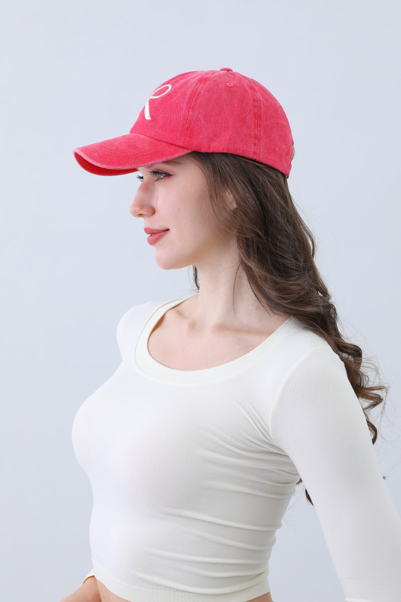 Embroidered Bow Ribbon Baseball Cap – Stylish & Chic - NeoKira Unlimited