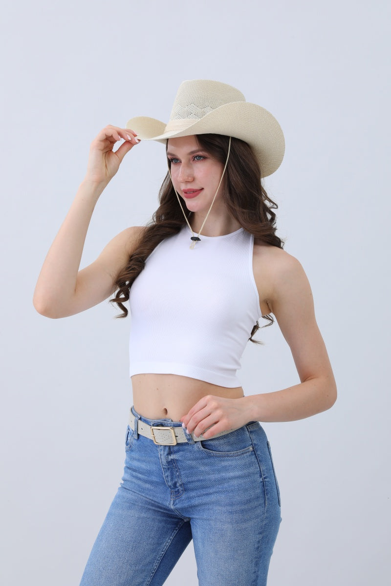 Timeless Solid Cowboy Hat – Vintage Western Essential - NeoKira Unlimited