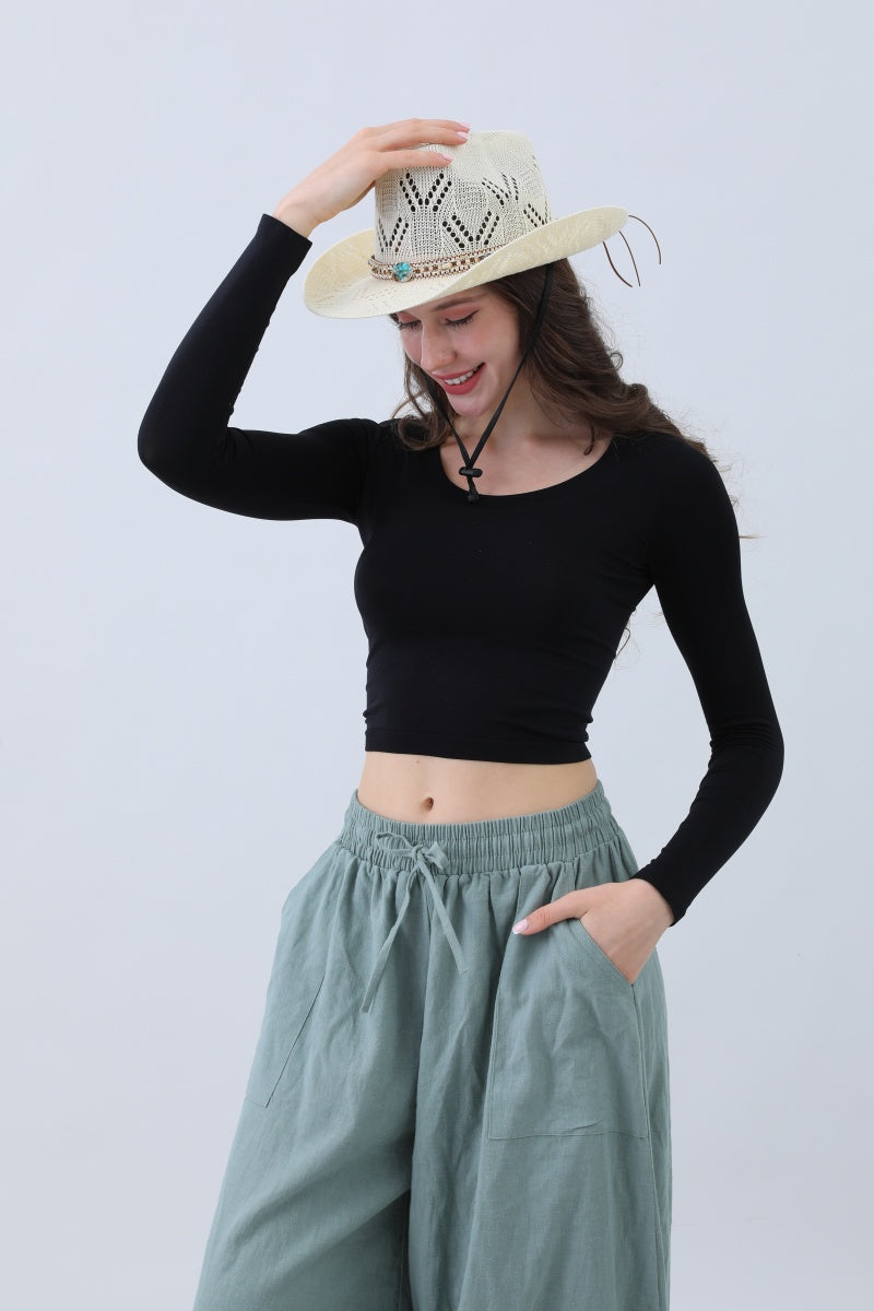 Turquoise Statement Cowboy Hat – Bold Cutout Artistry - NeoKira Unlimited