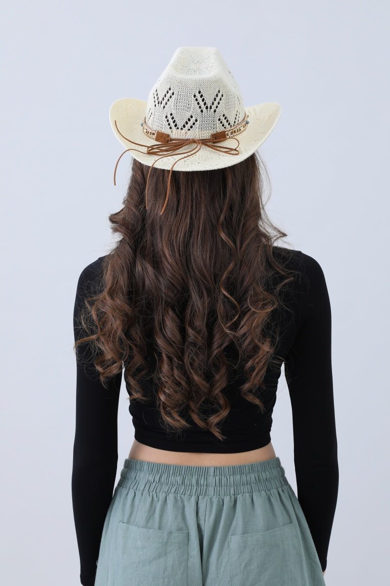 Turquoise Statement Cowboy Hat – Bold Cutout Artistry - NeoKira Unlimited