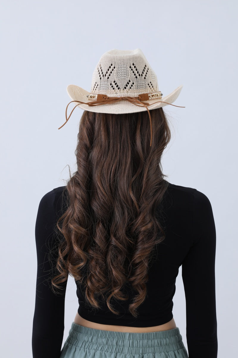 Turquoise Statement Cowboy Hat – Bold Cutout Artistry - NeoKira Unlimited