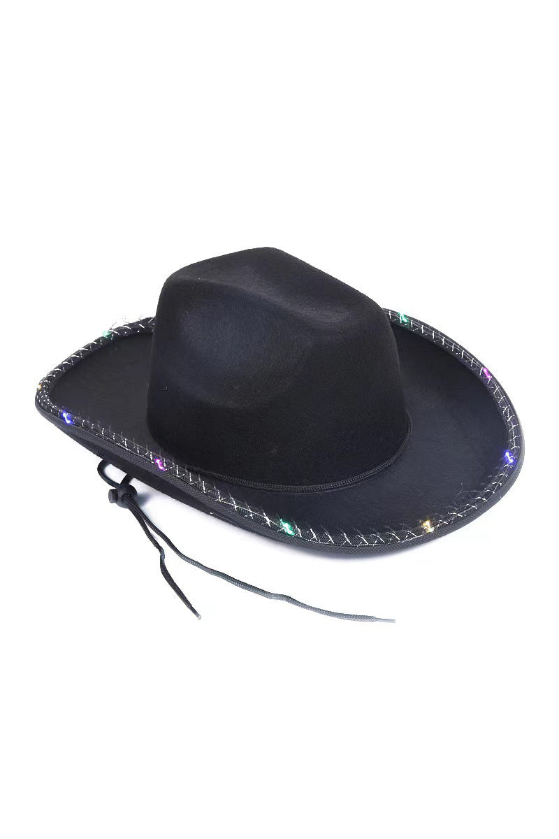 Neon Cowboy Hat – Light-Up Western Party Hat - NeoKira Unlimited