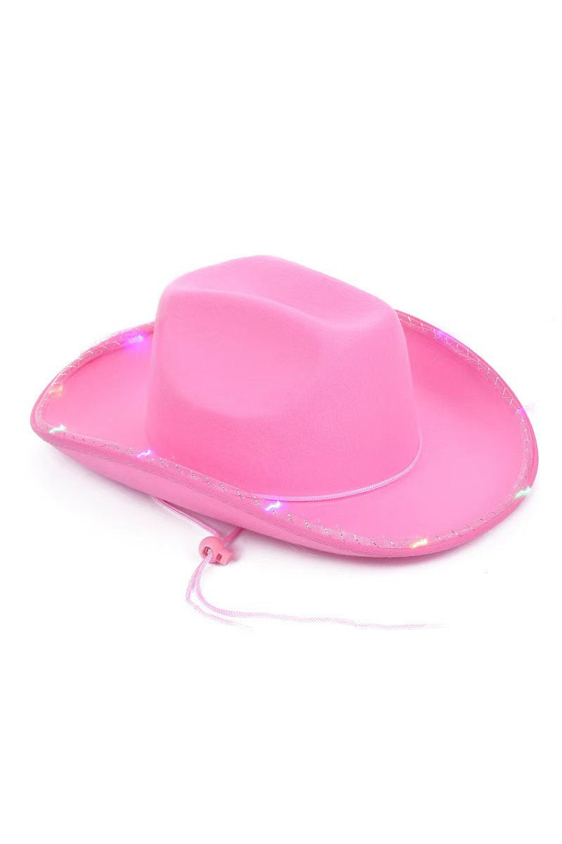 Neon Cowboy Hat – Light-Up Western Party Hat - NeoKira Unlimited