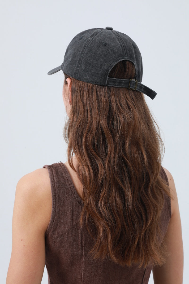 Heart Embroidered Washed Baseball Cap – Adjustable & Vintage - NeoKira Unlimited