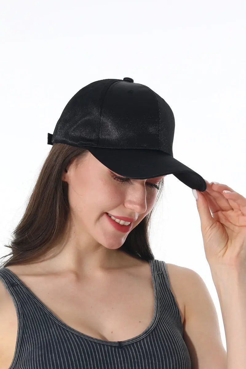 Luxe Satin Adjustable Women Baseball Cap ✨🧢 - NeoKira Unlimited