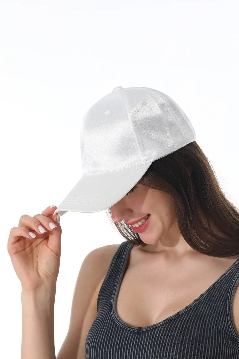 Luxe Satin Adjustable Women Baseball Cap ✨🧢 - NeoKira Unlimited