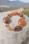 Rustic Wood and Stone Fashion Bracelet Bracelets Leto Collection   