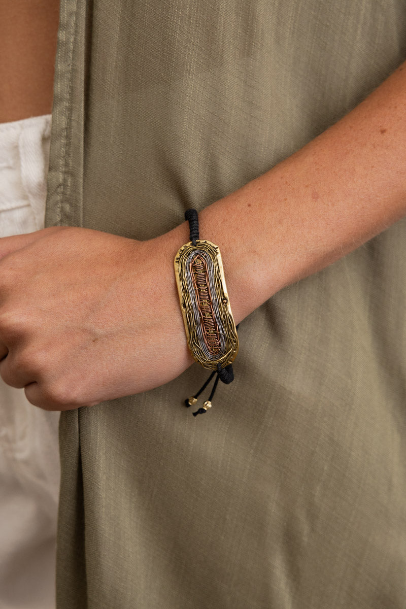 Rustic Reflections Adjustable Cord Bracelet