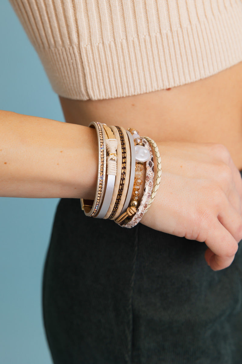 Bohemian Goddess Multi Strand Charmed Bracelet - NeoKira Unlimited