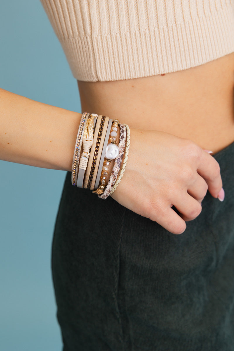 Bohemian Goddess Multi Strand Charmed Bracelet - NeoKira Unlimited