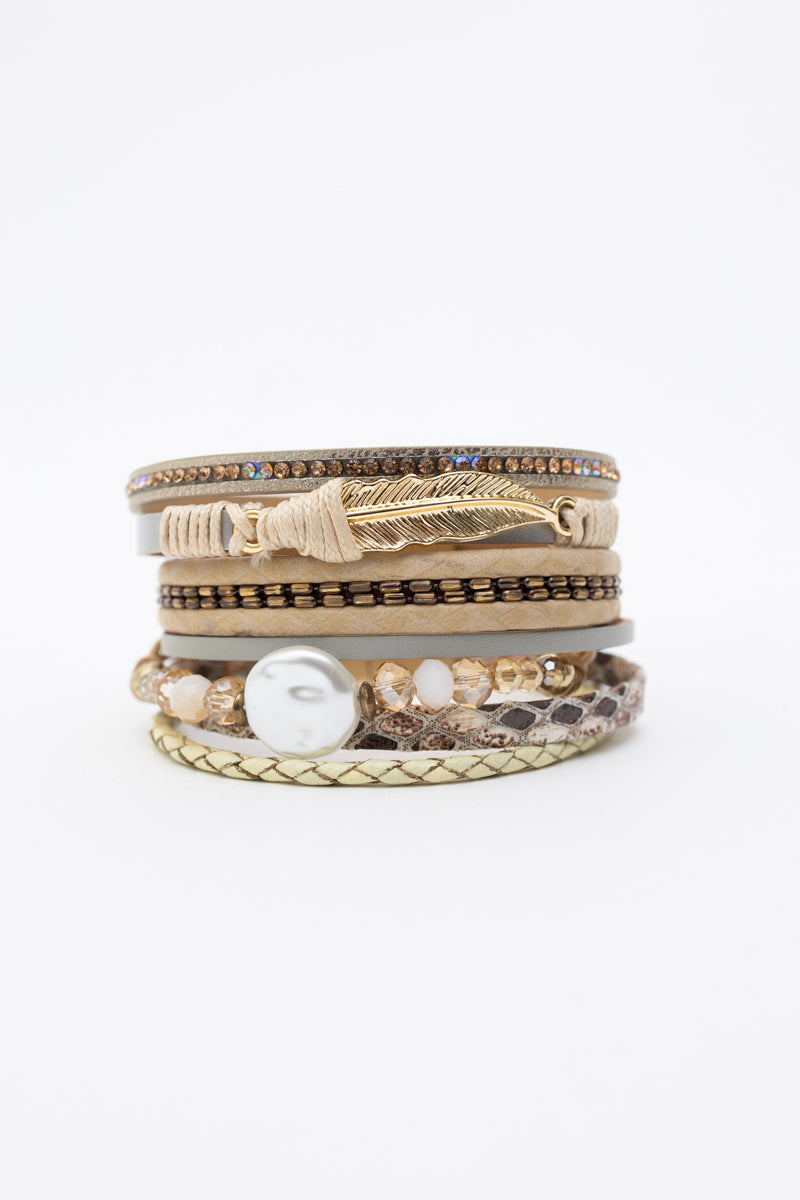 Bohemian Goddess Multi Strand Charmed Bracelet - NeoKira Unlimited