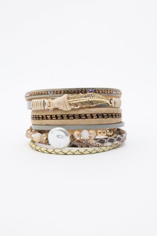 Bohemian Goddess Multi Strand Charmed Bracelet - NeoKira Unlimited