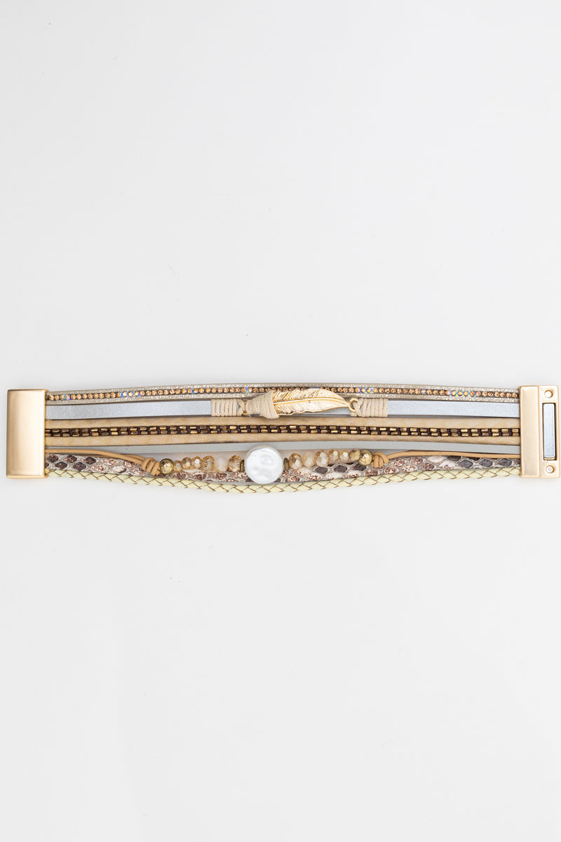 Bohemian Goddess Multi Strand Charmed Bracelet - NeoKira Unlimited