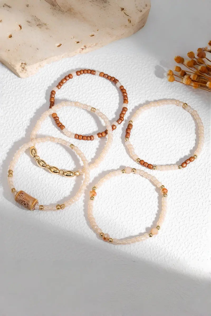 Boho Stackable Multi‑Layer Seed Bead Women Bracelets - NeoKira Unlimited