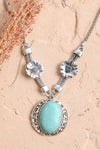 Turquoise Florette Necklace Necklaces Leto Collection   