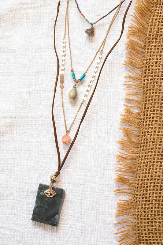 4 Layer Tablet Necklace - NeoKira Unlimited