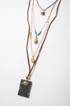 4 Layer Stone and Shell Bohemian Necklace - NeoKira Unlimited