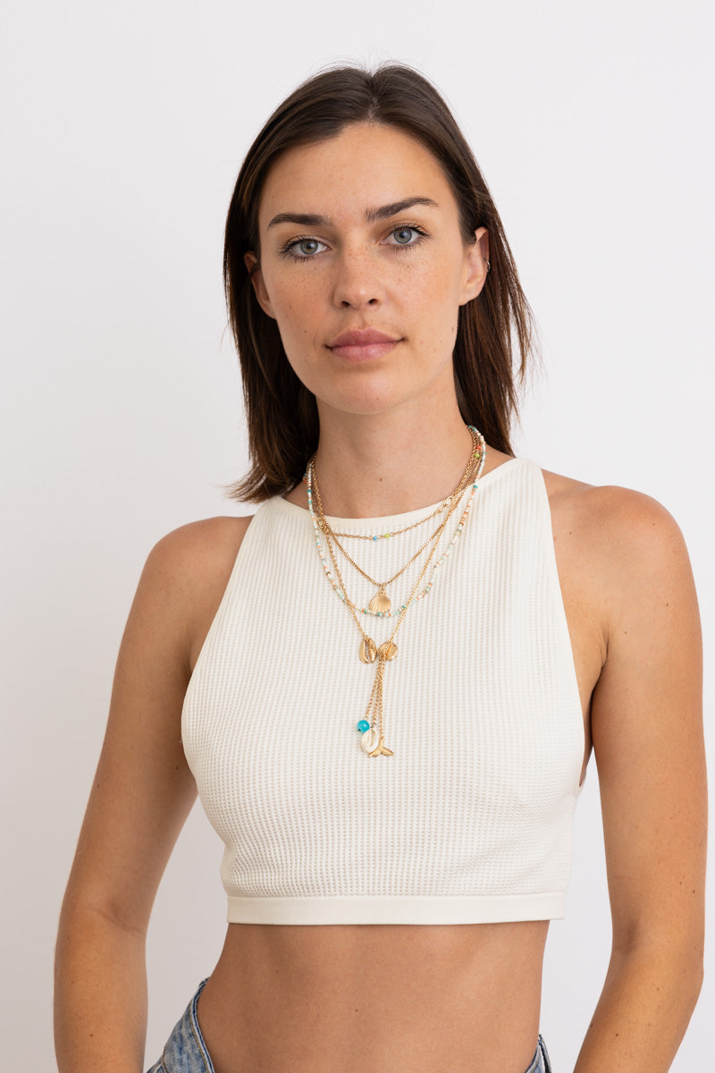 Forever Summer Mermaid Dream Layered Necklace - NeoKira Unlimited