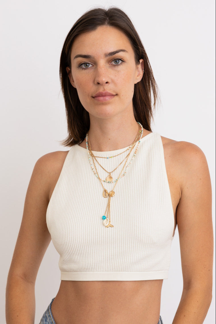 Forever Summer Mermaid Dream Layered Necklace - NeoKira Unlimited