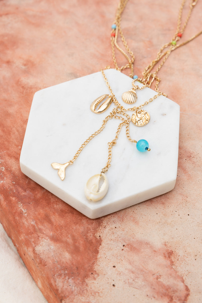 Forever Summer Mermaid Dream Layered Necklace - NeoKira Unlimited