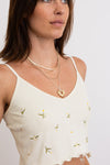 Charmy Loving Heart Layered Necklace Necklaces Leto Collection Gold  