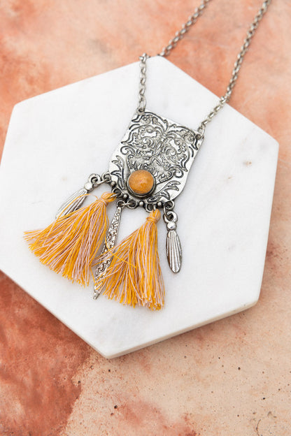 Western Bohemian Tassel Pendant Necklace 📿 - NeoKira Unlimited