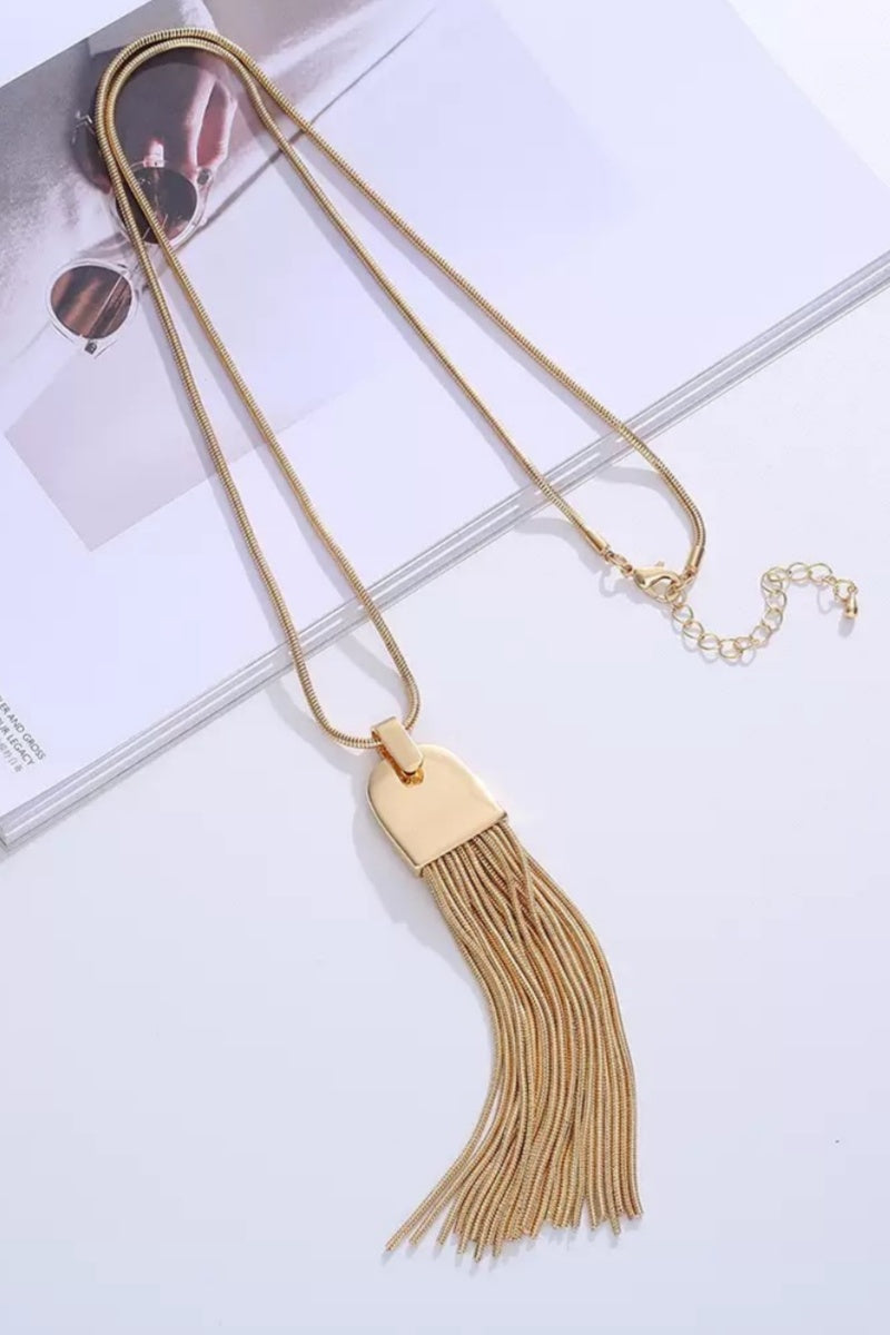 Long Tassel Pendant Necklace - NeoKira Unlimited