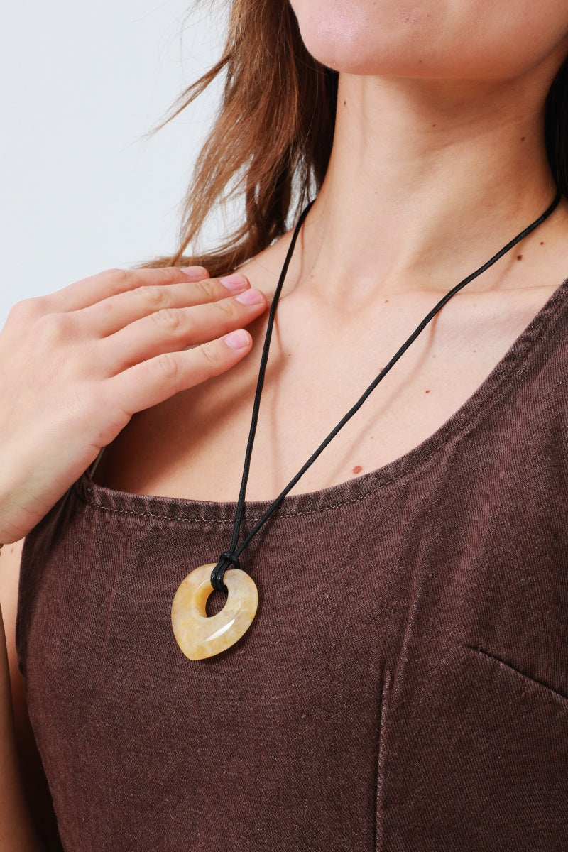 Hollow Heart Gemstone Pendant Necklace for Women – Delicate & Meaningful - NeoKira Unlimited