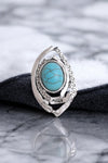 Western Native Adjustable Turquoise Ring